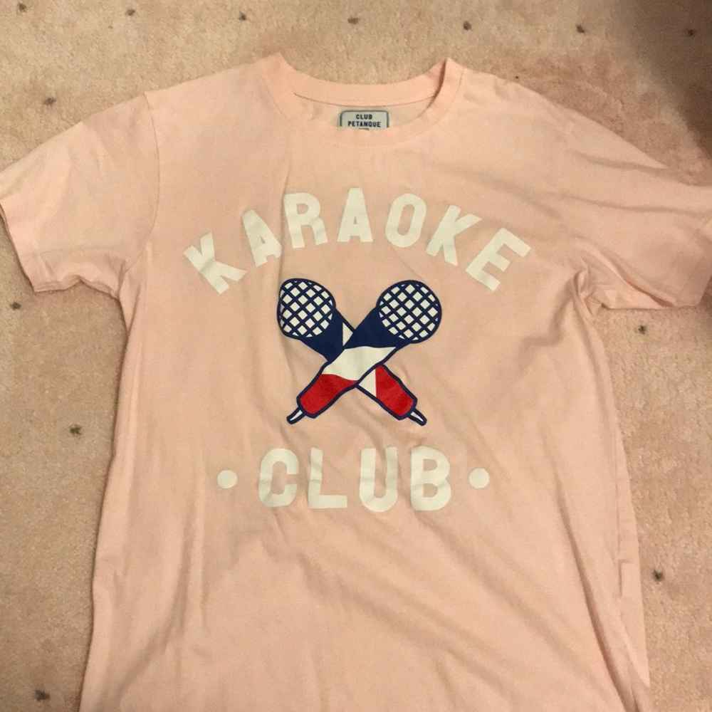 pink graphic tee